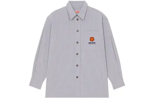 【Previous Season】logo-embroidered cotton shirt