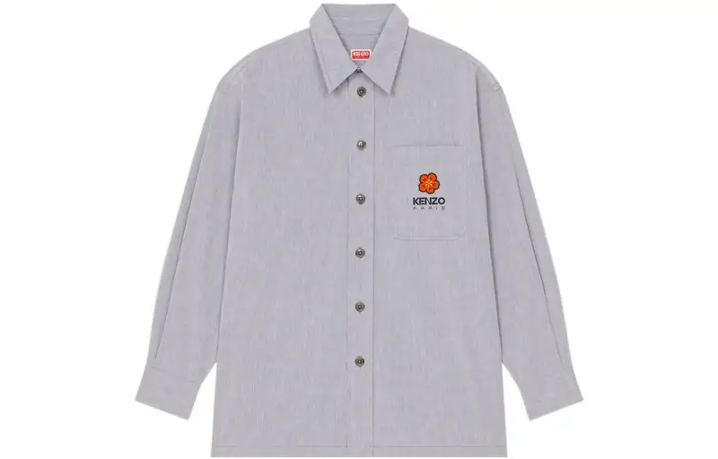【Previous Season】logo-embroidered cotton shirt