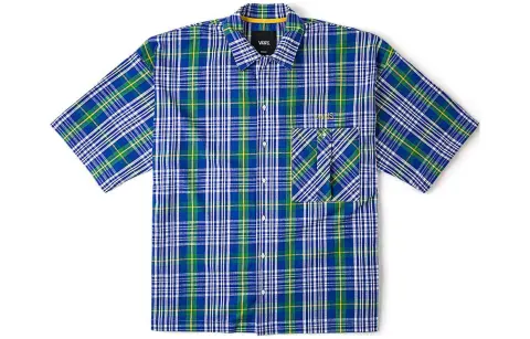 Vans TOKYO DESIGN COLLECTIVE Shirt Unisex Blue Plaid