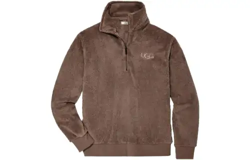 UGG Sweatshirts Men's Brown Stand Collar Moderate Regular