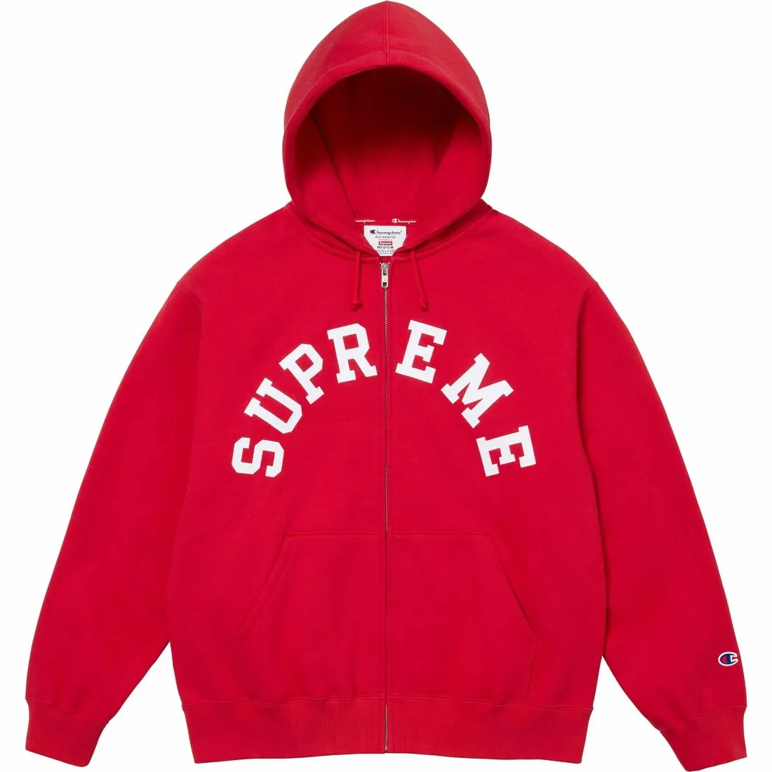 Supreme Champion Zip Up Hooded Sweatshirt