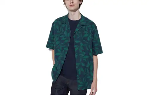 UNIQLO Shirts Unisex Cuban Collar Moderate Other