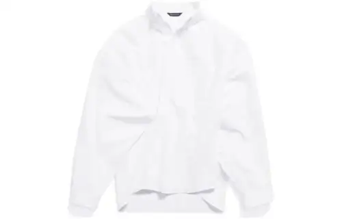 Balenciaga Logo Embroidered Wrap Shirt
