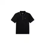 FILA Polo Shirts Men's Black Polo Collar Moderate Straight Fit