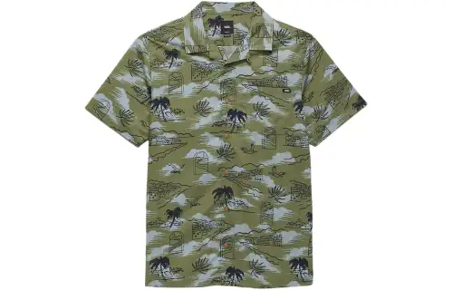 Vans Davista Buttondown Shirt Men's Olive Green