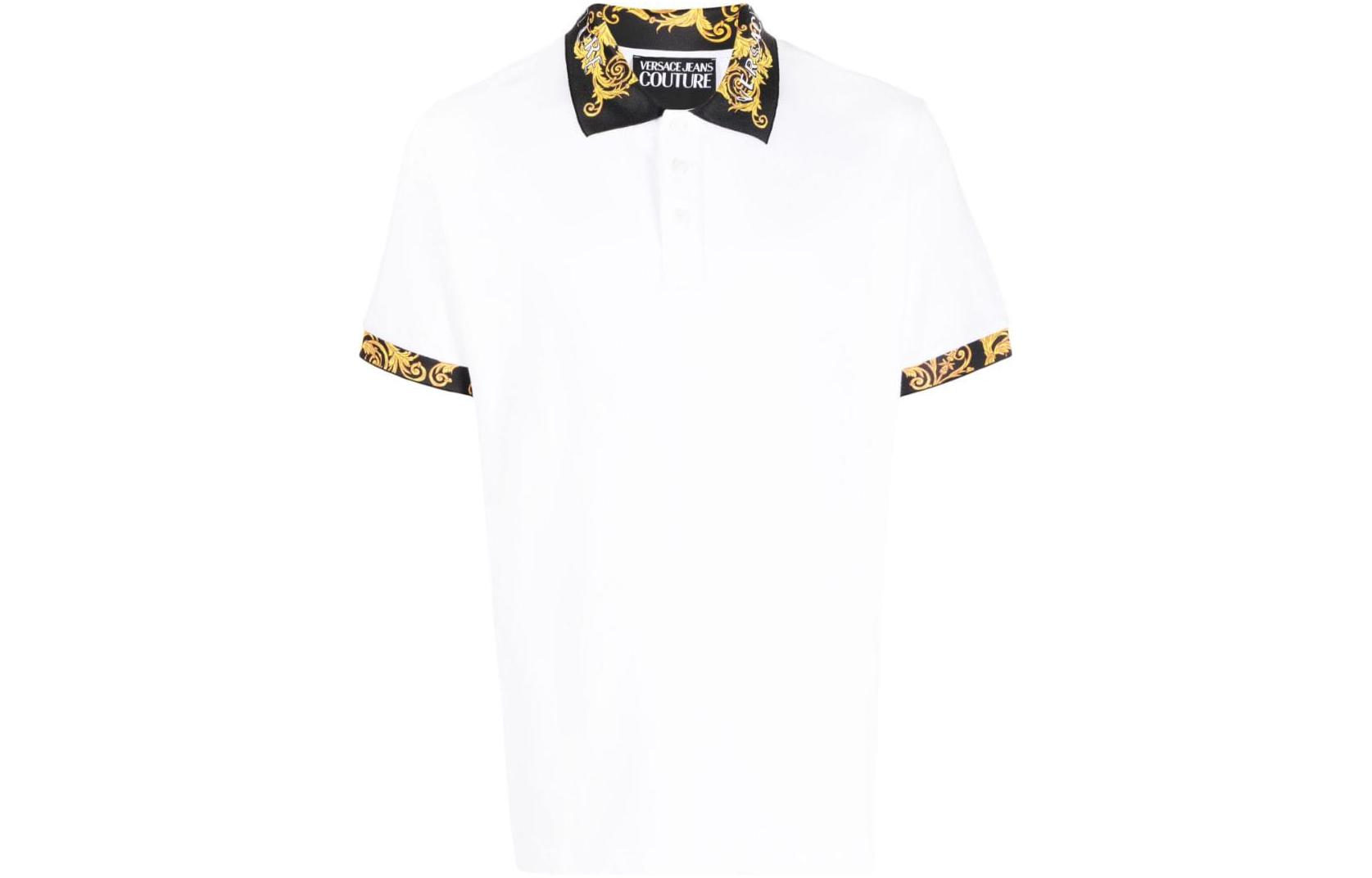 Мужское поло Versace VERSACE JEANS COUTURE SS23 (белое)