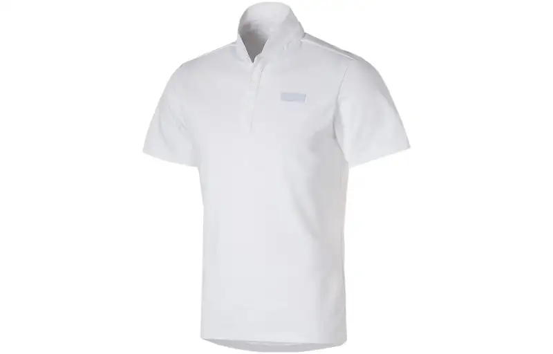 PUMA Polo Shirts Men's Bright White Polo Collar Moderate Straight Fit