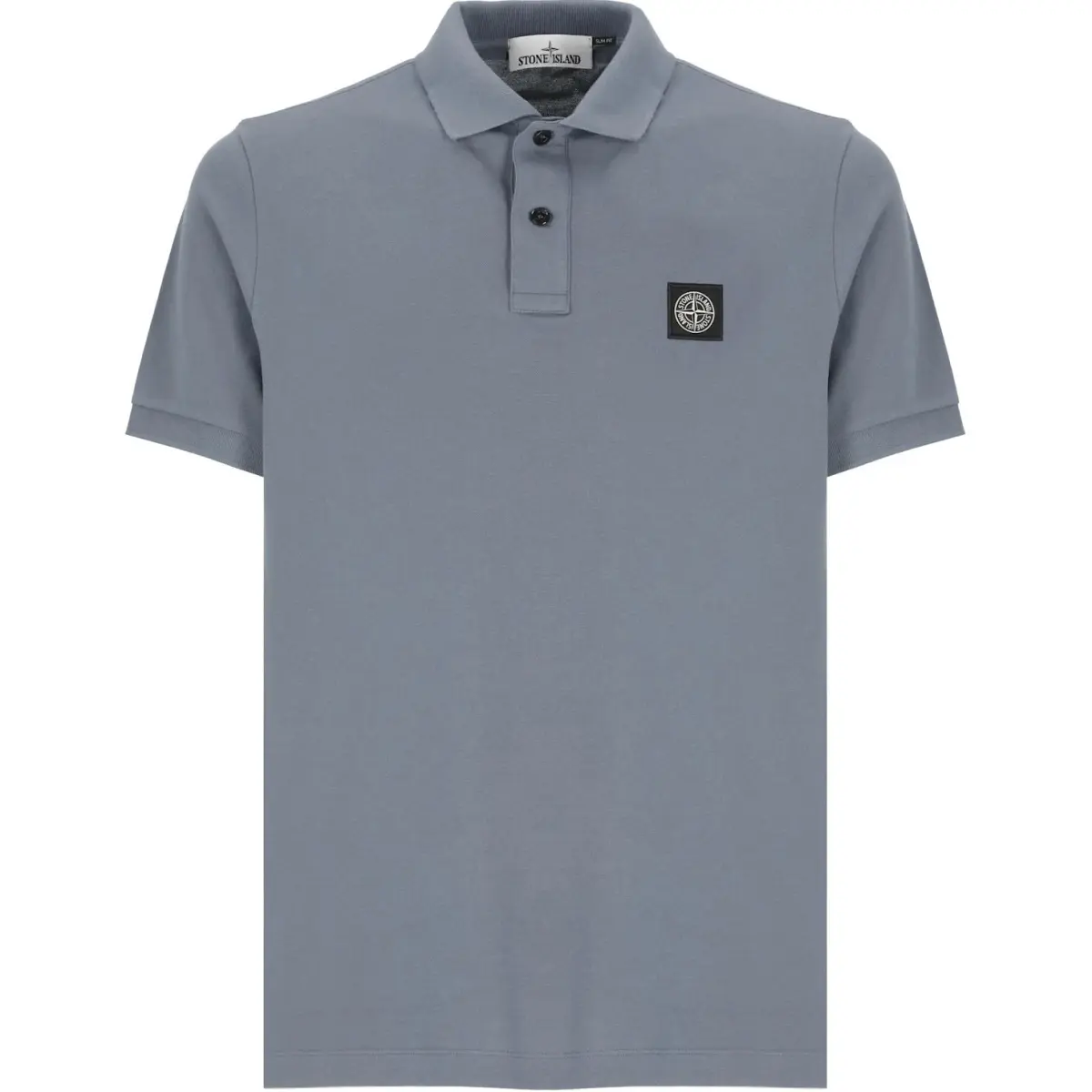 STONE ISLAND Logo Patch Short Sleeved Polo Shirt