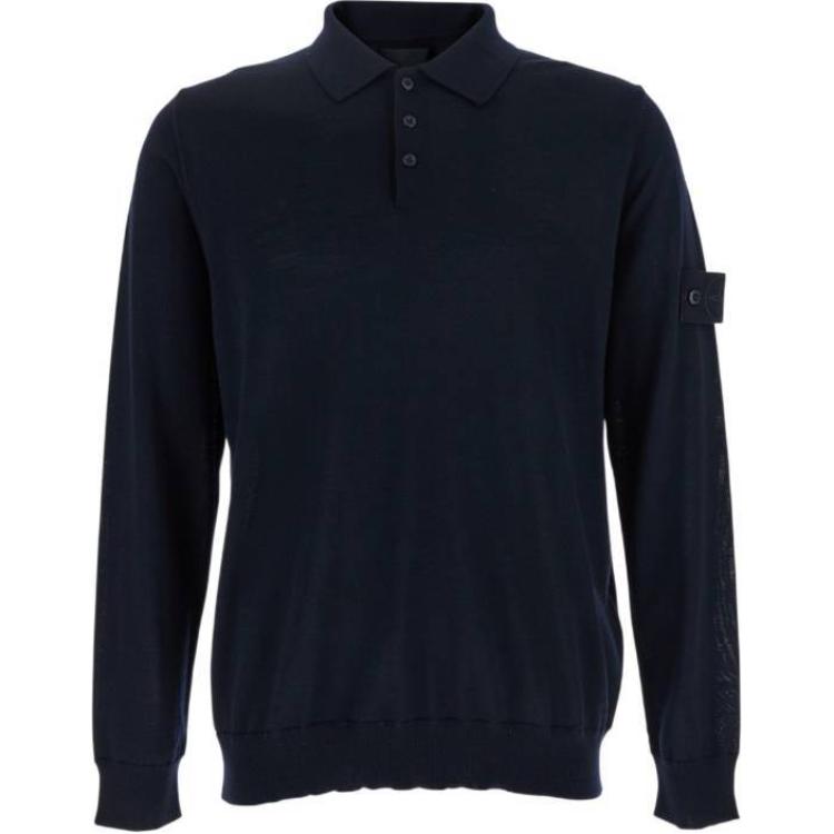 Мужская футболка STONE ISLAND (синяя)