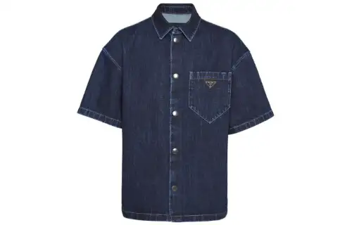 PRADA FW22 Shirt Men's Marine Blue