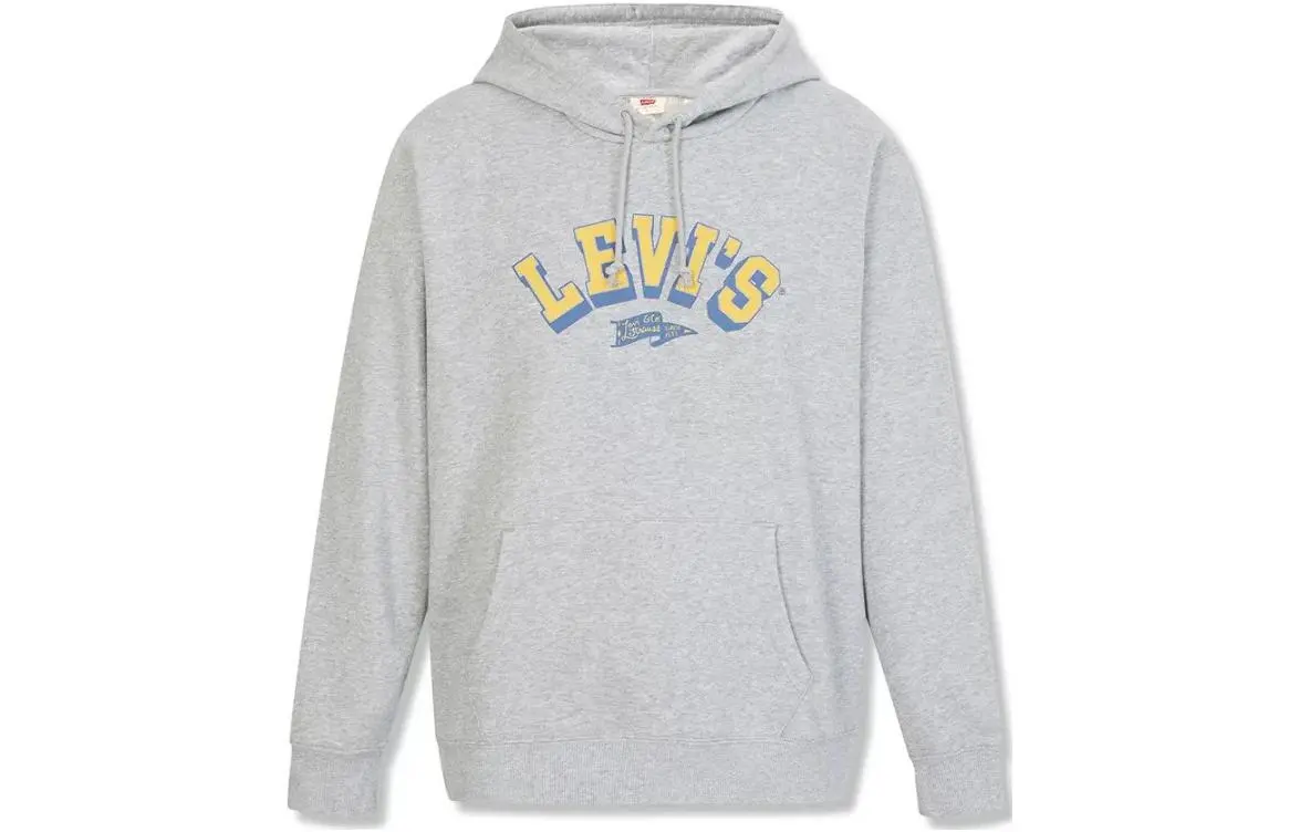 Levi's Sweatshirts Men's Gray Hooded Moderate Other