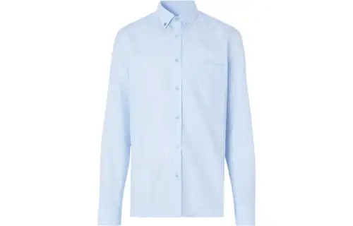 Burberry Shirts Men's Light Blue Lapel Moderate