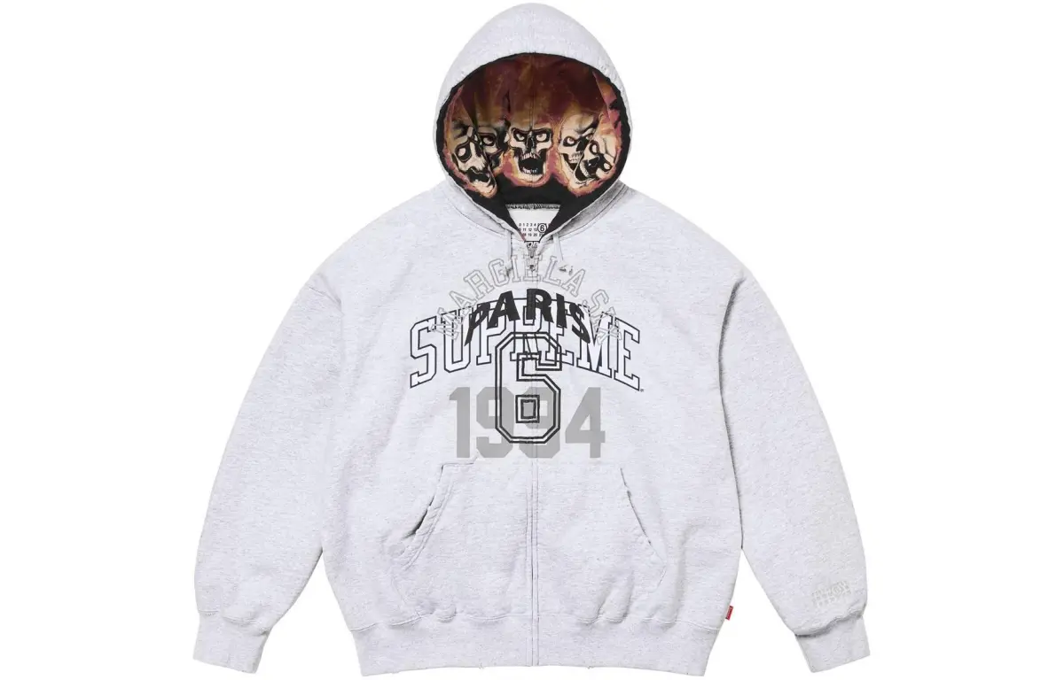 Supreme x MM6 Maison Margiela logo-print hoodie