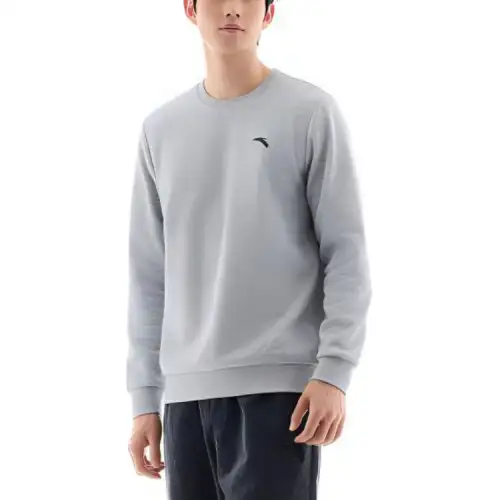 Anta Variety Training Collection Sweatshirt Men's BC17 Gray Heather Gray