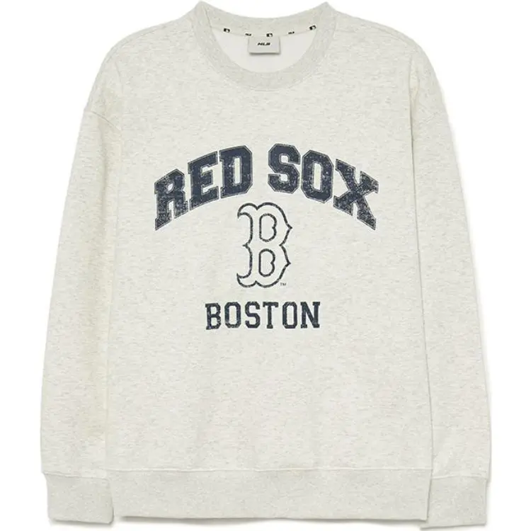 MLB Varsity Sweatshirts Unisex Gray (Suggestion: Consider 1 Size Down) Crew Neck Moderate Straight Fit
