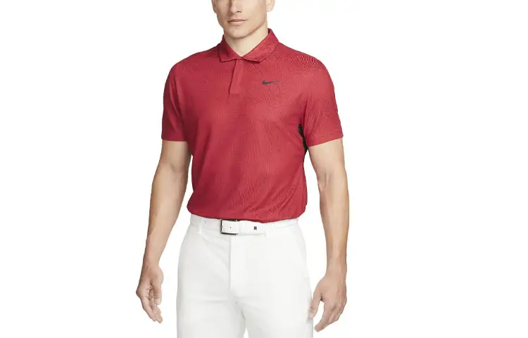 Nike Polo Shirts Men's Gym Red Polo Collar Moderate Straight Fit