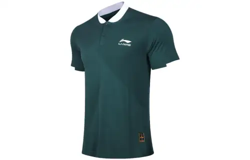 Li Ning Training Series Polo Shirt Men's Pine Jasper Green