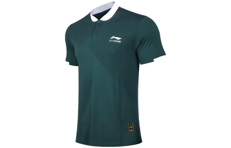 Li Ning Training Series Polo Shirt Men's Pine Jasper Green