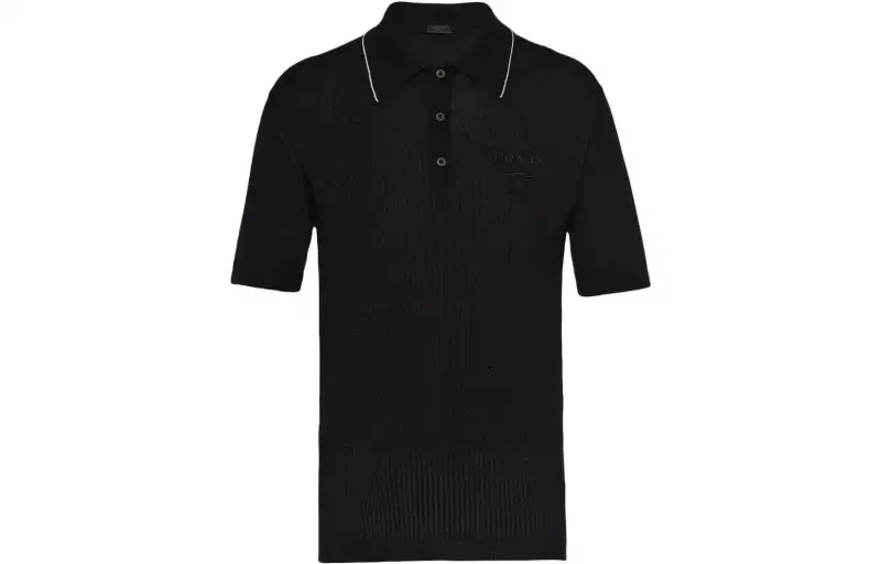 PRADA Cashmere And Lamé Polo Shirt