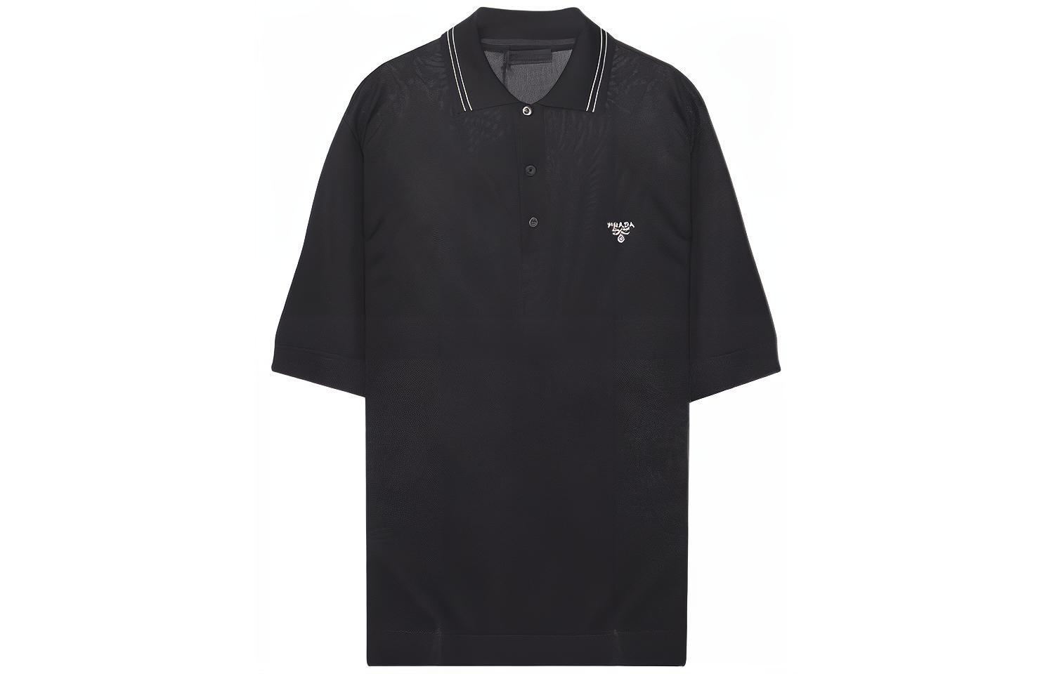 Мужская футболка Polo Prada (черная)