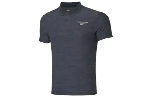 Li Ning Training Series Polo Shirts Men's Standard Black Moderate