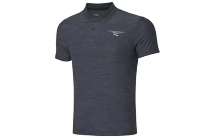 Li Ning Training Series Polo Shirts Men's Standard Black Moderate