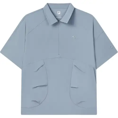 FILA Fitness Polo Shirt Men's Warehouse Mist Blue