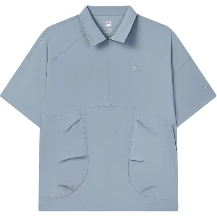 FILA Fitness Polo Shirt Men's Warehouse Mist Blue