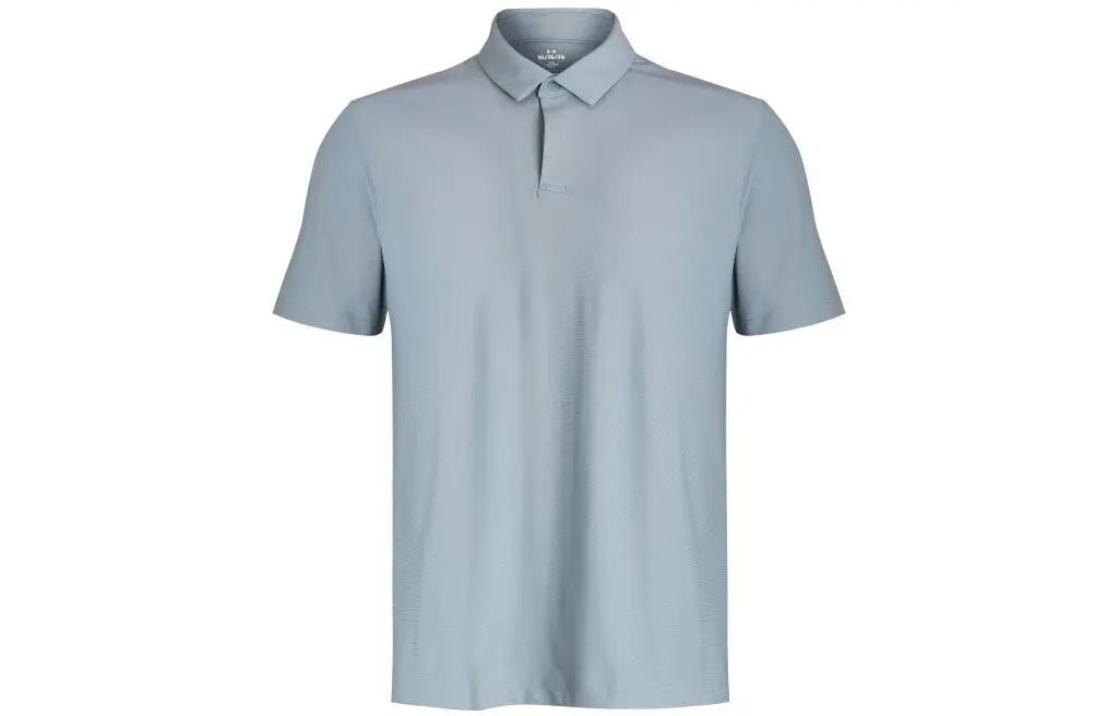 Under Armour Luxe Polo Shirts Men's Blue Polo Collar Moderate Straight Fit