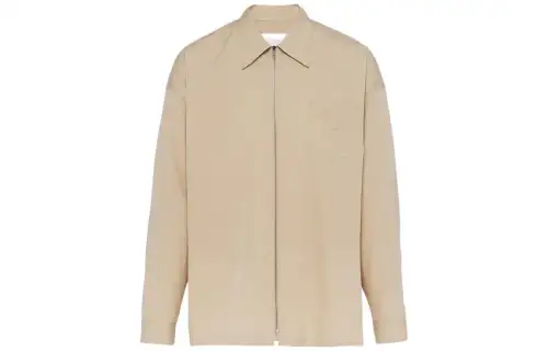 PRADA Shirts Men's Khaki Lapel Moderate
