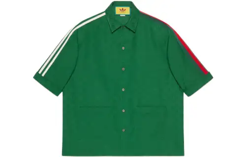 GUCCI X Adidas Gg Trefoil Jacquard Shirt
