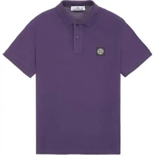 STONE ISLAND Polo Shirt Men's Purple