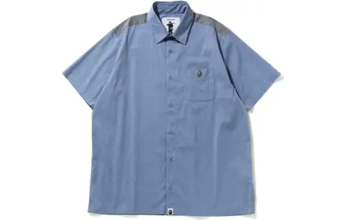 A BATHING APE Bape Shirts Men's Lapel Moderate Other