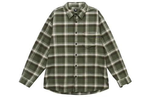 UNIQLO Shirts Unisex Olive Moderate