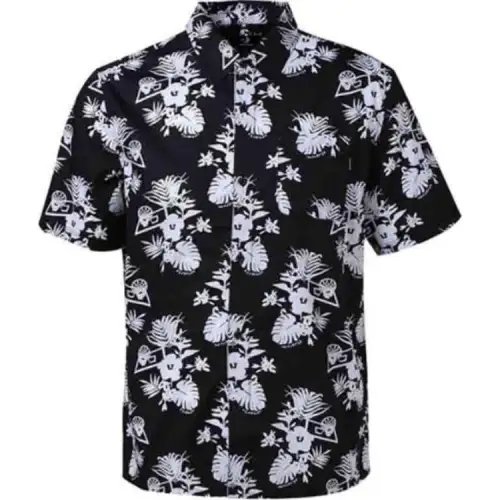 Converse Shirts Men's Black Lapel Moderate