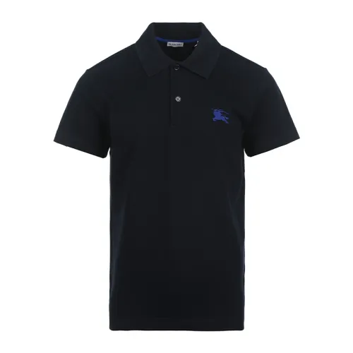 Burberry Logo Embroidered Short Sleeved Polo Shirt