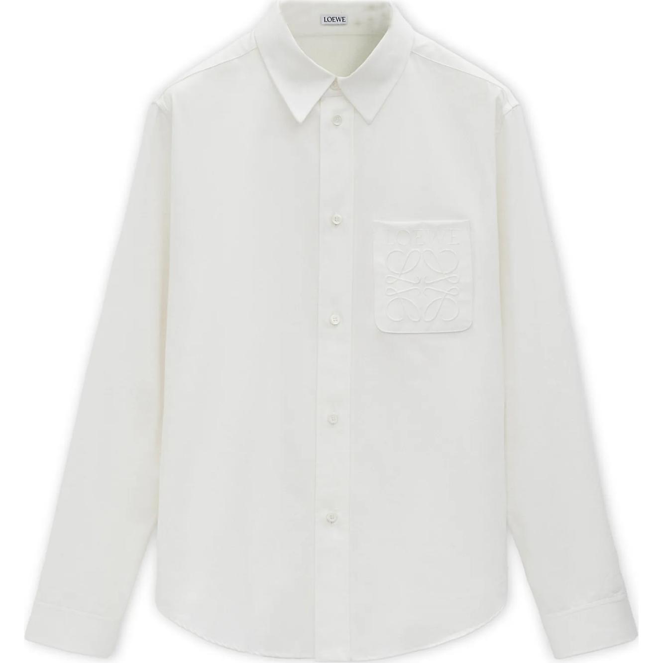 Мужская рубашка LOEWE SS26 (белая)