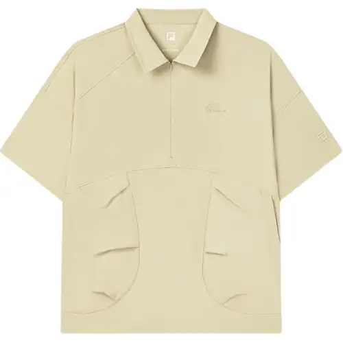 FILA Fitness Polo Shirt Men's Distant Mountain Yellow