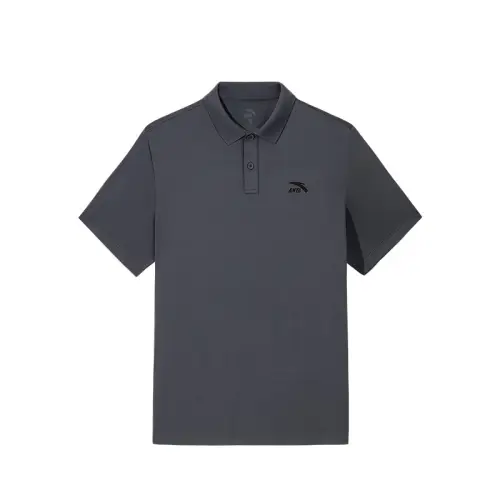 Anta Life Collection Polo Shirt Men's Men's Gray Clothing