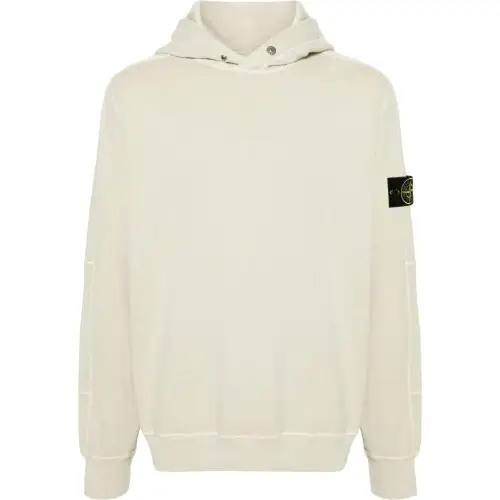STONE ISLAND Compass-badge Cotton Hoodie