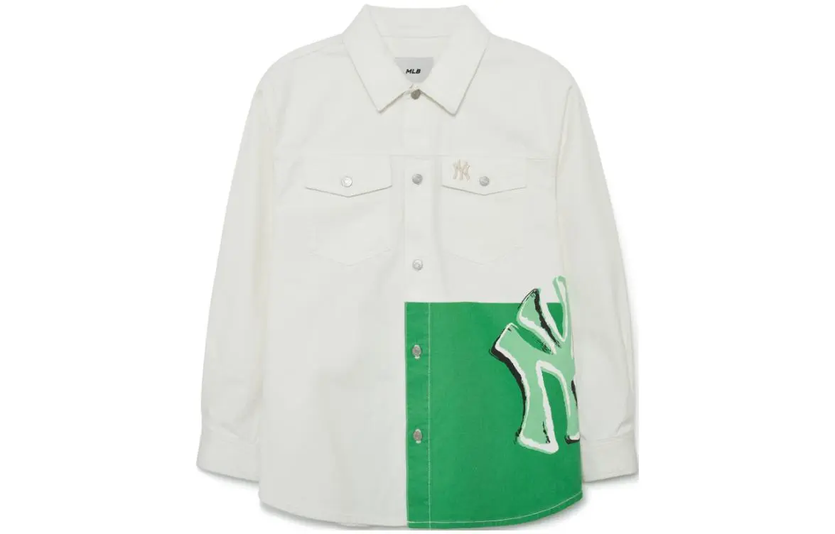 MLB Basic Logo Shirts Men's White Lapel Moderate Other
