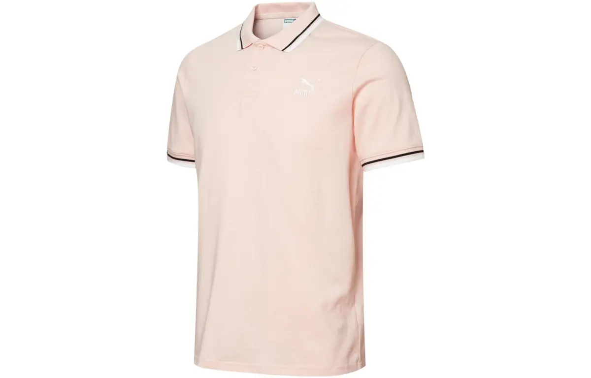 PUMA Polo Shirt Men's Light Pink