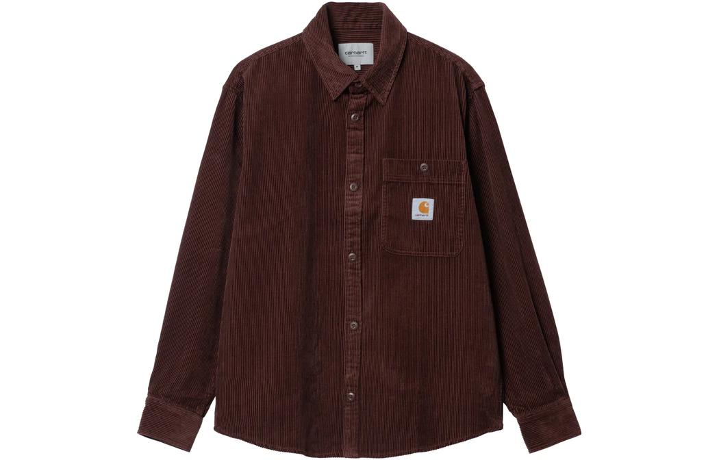 Мужская рубашка Carhartt WIP (коричневая)