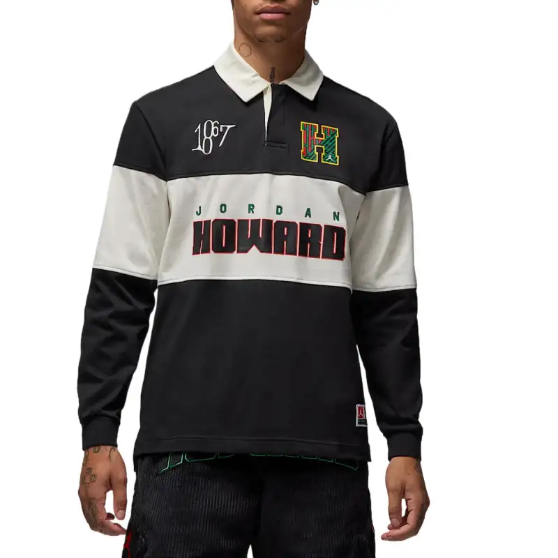 JORDAN X Howard University Men's Long Sleeve Rugby Top