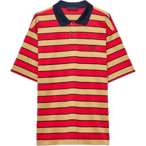 PRADA SS25 Polo Shirt Men's Red
