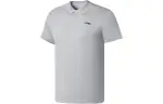 Li Ning Fitness Series Polo Shirts Men's Heather Gray Polo Collar Moderate Straight Fit