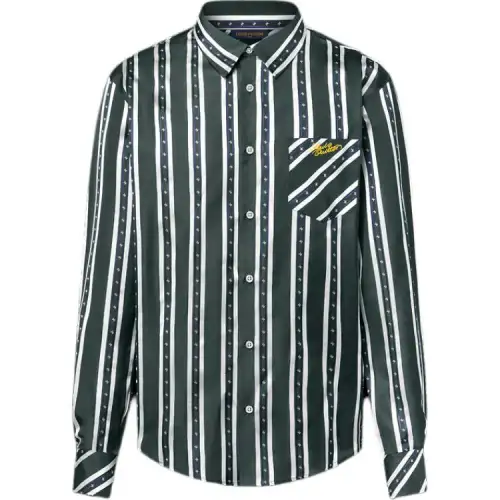 LOUIS VUITTON Long Sleeved Silk Shirt