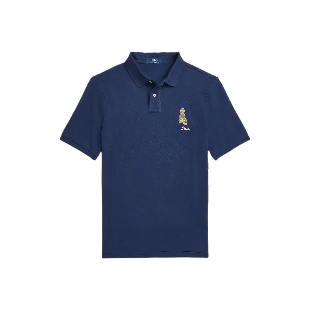 Polo Ralph Lauren SS24 Polo Shirt Classic Version Men's Marine Blue
