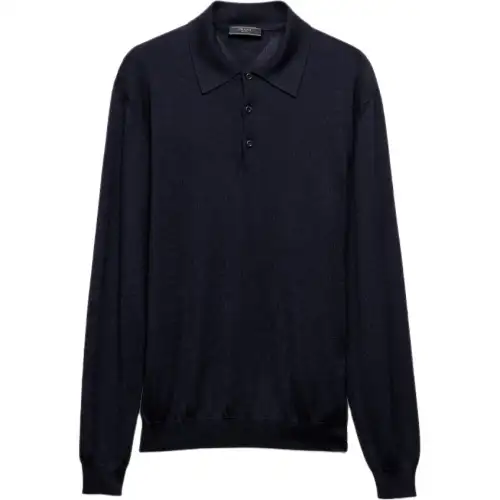 PRADA Triangle-logo Polo Shirt