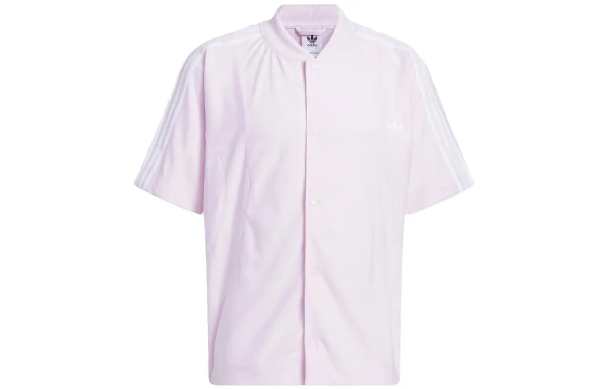 Adidas Originals Shirts Men's Pink Crew Neck Moderate Other